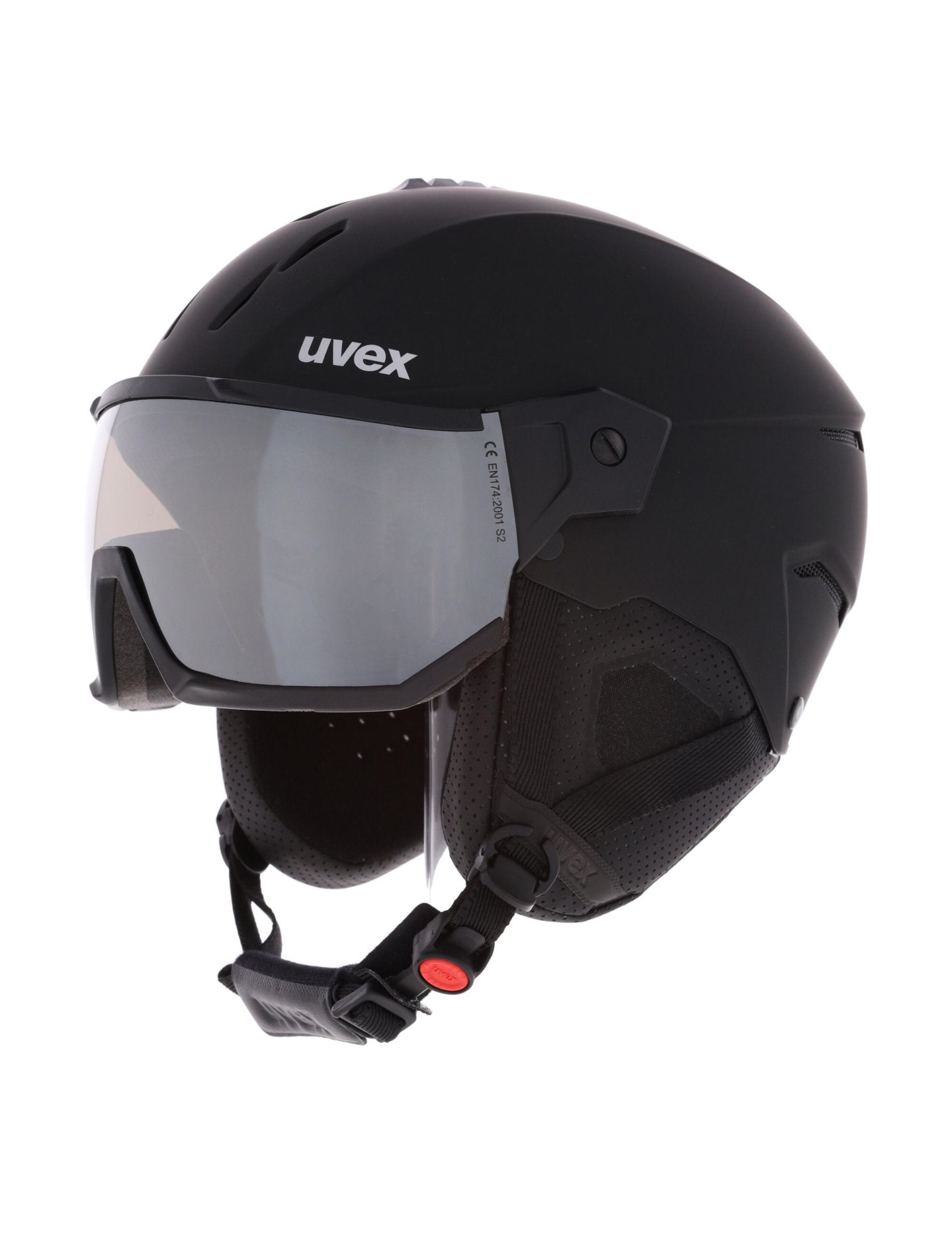 Uvex Instinct Visor Skihelm Mit Visier Unisex Black Matt Schwarz