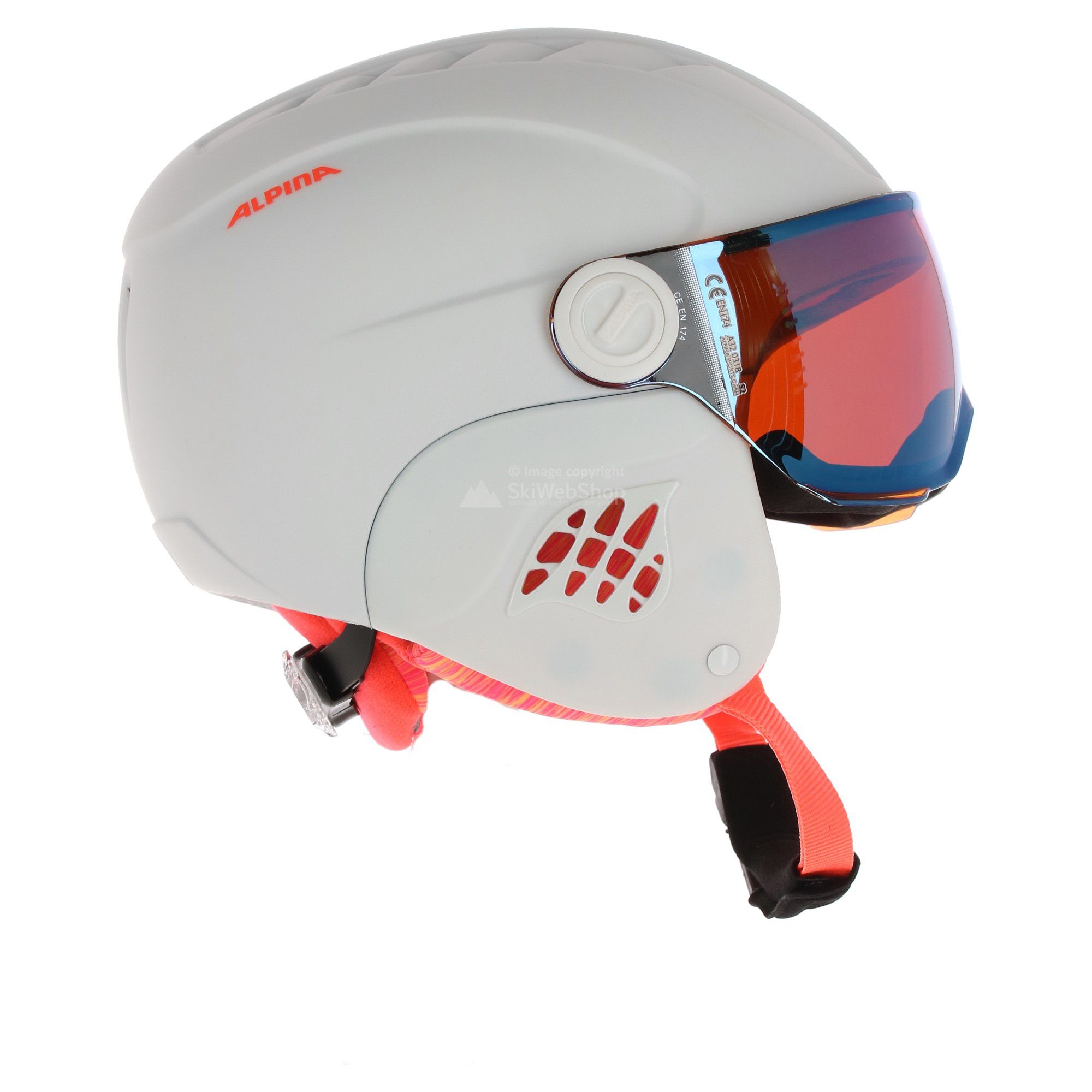 Alpina Carat Le Visor Hm Helm Mit Visier Flamingo Matt Wei