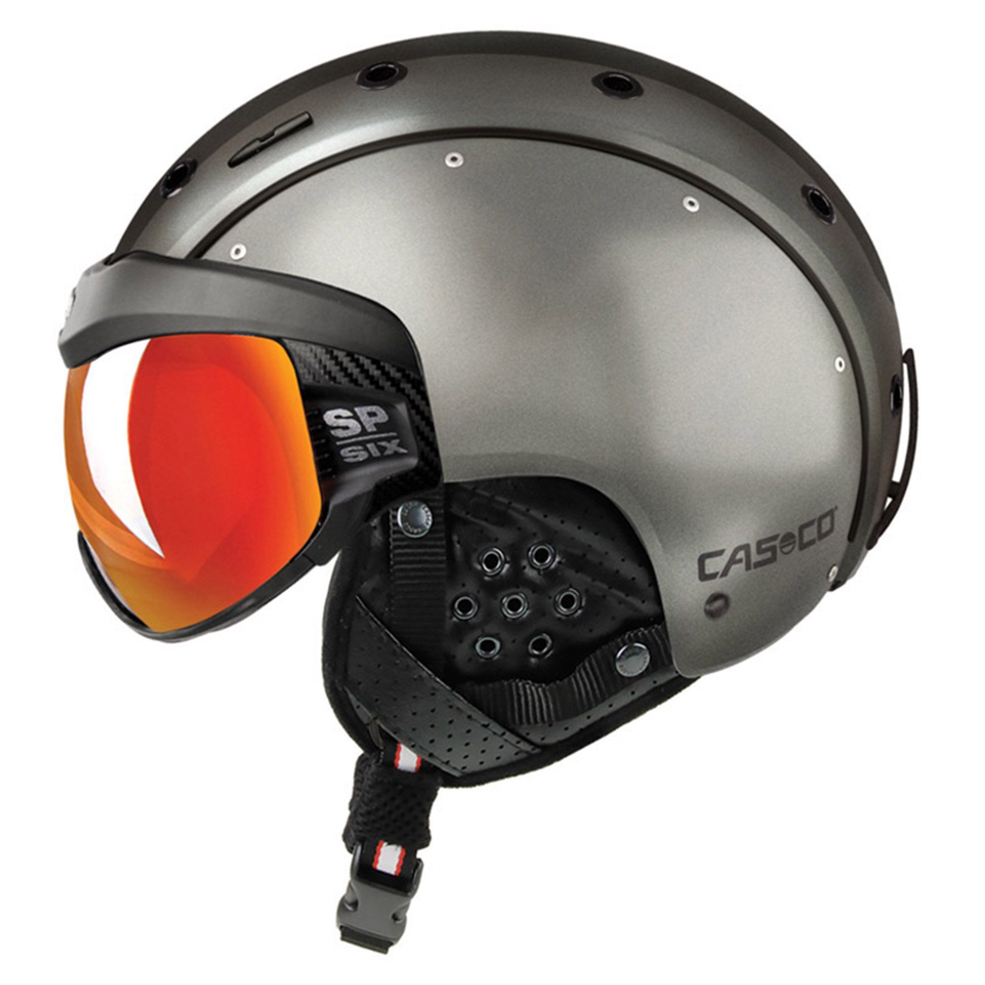 Casco Sp Visor Vautron Skihelm Skihelm Mit Visier Dark Grau