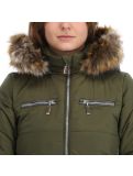 Miniaturansicht Almgwand, Stongerhohe Skijacke Damen olive grau, grün 