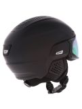 Miniaturansicht Alpina, Alto Q-Lite Skihelm mit Visier Unisex Black Matt (Gold Mirror) schwarz 