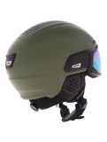 Miniaturansicht Alpina, Alto Q-Lite Skihelm mit Visier Unisex Olive Matt grün 