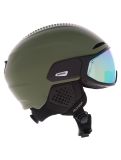 Miniaturansicht Alpina, Alto Q-Lite Skihelm mit Visier Unisex Olive Matt grün 