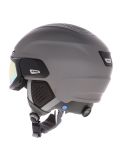 Miniaturansicht Alpina, Alto QV Skihelm mit Visier Unisex Gunmetal Matt Zilver 