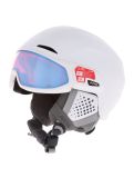 Miniaturansicht Alpina, Alto QV Skihelm mit Visier Unisex White Matt (Ice Blue) weiß 