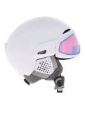 Miniaturansicht Alpina, Alto QV Skihelm mit Visier Unisex White Matt (Ice Blue) weiß 