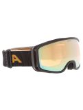 Miniaturansicht Alpina, Bivio Q Skibrille Unisex Black Gold Matt Goud, schwarz 