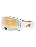 Miniaturansicht Alpina, Bivio Q Skibrille Unisex White Gold Matt Goud, weiß 