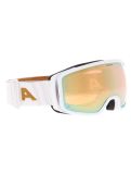 Miniaturansicht Alpina, Bivio Q Skibrille Unisex White Gold Matt Goud, weiß 