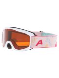 Miniaturansicht Alpina, Piney Skibrille Kinder White Flower Matt weiß 