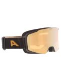 Miniaturansicht Alpina, Taos Q Skibrille Unisex Black Gold Matt Goud, schwarz 