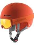 Miniaturansicht Alpina, Zupo Set (+Scarabeo Jr.) Skihelm Kinder Pumpkin Orange Matt orange 