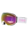 Miniaturansicht Bliz, Floz Skibrille Unisex Matte White - Brown with Pink Multi weiß 