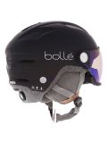 Miniaturansicht Bollé, Eco V-Atmos Skihelm mit Visier Unisex Black Matte - Photochromic Blue schwarz 