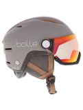 Miniaturansicht Bollé, Eco V-Atmos Skihelm mit Visier Unisex Oatmeal Matte - Photochromic Blue beige 