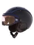 Miniaturansicht Casco, SP-6 Skihelm mit Visier Unisex Navy-Black Structure blau, schwarz 