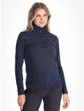 Miniaturansicht CMP, 34L4306 Pullover Damen Black Blue / White blau, weiß 