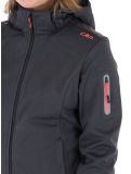 Miniaturansicht CMP, 39A5006M Softshell Skijacke Damen Titanium Melange / Red Fluo grau, rot 