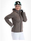 Miniaturansicht CMP, 39A5006M Softshell Skijacke Damen Sesam Mel Black beige, schwarz 