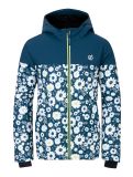 Miniaturansicht Dare2b, Liftie Skijacke Kinder Moonlight Denim / Moonlight Denim Daisy Print blau, weiß 