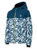 Miniaturansicht Dare2b, Liftie Skijacke Kinder Moonlight Denim / Moonlight Denim Daisy Print blau, weiß 