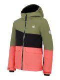 Miniaturansicht Dare2b, Steazy III Skijacke Kinder Olivine Green / Black / Orange Rust grün, orange, schwarz 