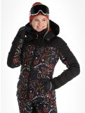 Miniaturansicht Degre7, Traqui Print Skijacke Damen Black schwarz 