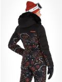 Miniaturansicht Degre7, Traqui Print Skijacke Damen Black schwarz 