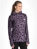 Miniaturansicht Eivy, Icecold Hood Thermoshirt Damen Purple Cheetah schwarz, violett 