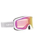 Miniaturansicht Giro, Moxie Skibrille Unisex White & Grey Chute - Amber Pink grau, weiß 