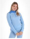 Miniaturansicht Helly Hansen, W Lifa Merino Midweight 1/2 Zip Pullover Damen Bright Blue blau 