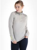 Miniaturansicht Helly Hansen, Lifa Merino Midweight 1/2 Zip Pullover Damen Mellow Grey grau 