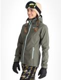 Miniaturansicht Kilpi, Ravia Softshell Skijacke Damen Dark Green grün 