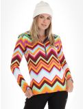 Miniaturansicht Kou Sportswear, Chevron Pullover Damen Colourful grün, mehrfarbig, orange 