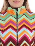 Miniaturansicht Kou Sportswear, Chevron Pullover Damen Colourful grün, mehrfarbig, orange 