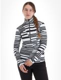 Miniaturansicht Kou Sportswear, Stripes Pullover Damen Black-White schwarz, weiß 