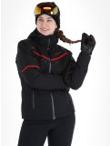 Miniaturansicht Maier Sports, Lunada Skijacke Damen Black / Salsa rot, schwarz 