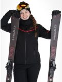 Miniaturansicht Maier Sports, Lunada Skijacke Damen Black / Salsa rot, schwarz 