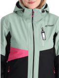 Miniaturansicht Maier Sports, Vidra Skijacke Damen Black / Luscious Moss / Pink Flambé grün, rosa, schwarz 