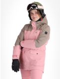 Miniaturansicht O'Neill, Utility Hybrid Skijacke Damen Genuine Pink Colour Block braun, rosa, weiß 