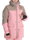 Miniaturansicht O'Neill, Utility Hybrid Skijacke Damen Genuine Pink Colour Block braun, rosa, weiß 