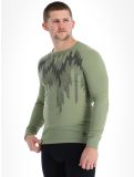 Miniaturansicht Odlo, Active Warm Eco Graphic Thermoshirt Herren Matte Green grün 