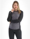 Miniaturansicht Odlo, Natural Performance PW 150 Thermoshirt Damen Grey Melange - Dark Grey Melange grau 