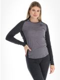 Miniaturansicht Odlo, Natural Performance PW 150 Thermoshirt Damen Grey Melange - Dark Grey Melange grau 