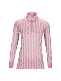 Miniaturansicht Peak Performance, Spirit Half Zip Printed Thermoshirt Damen pattern rosa