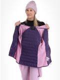 Miniaturansicht Peak Performance, W Down Hybrid Hood Jacke Damen Indigo Statice Lilac rosa 