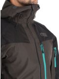 Miniaturansicht Picture, Broader 3L Hardshell Skijacke Herren Raven Grey-Black grau, grün, schwarz 