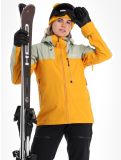 Miniaturansicht Picture, Sylva 3L Hardshell Skijacke Damen Autumn Blaze gelb, grün 