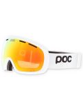 Miniaturansicht POC, Fovea Skibrille Unisex Hydrogen White / Partly Sunny Orange orange, weiß 