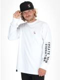 Miniaturansicht Poederbaas, Arty Longsleeve Pullover Herren Off White weiß 